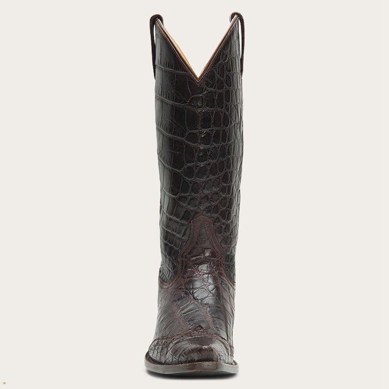 Brown Stetson Lola Women's Boots | UK 54VJNMOQC