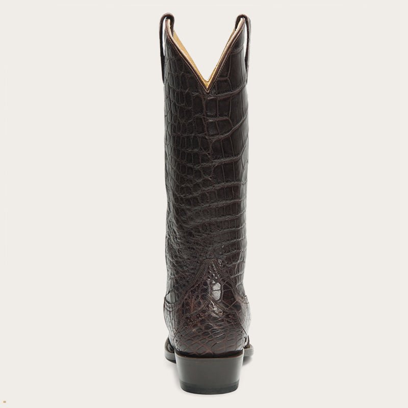 Brown Stetson Lola Women's Boots | UK 54VJNMOQC