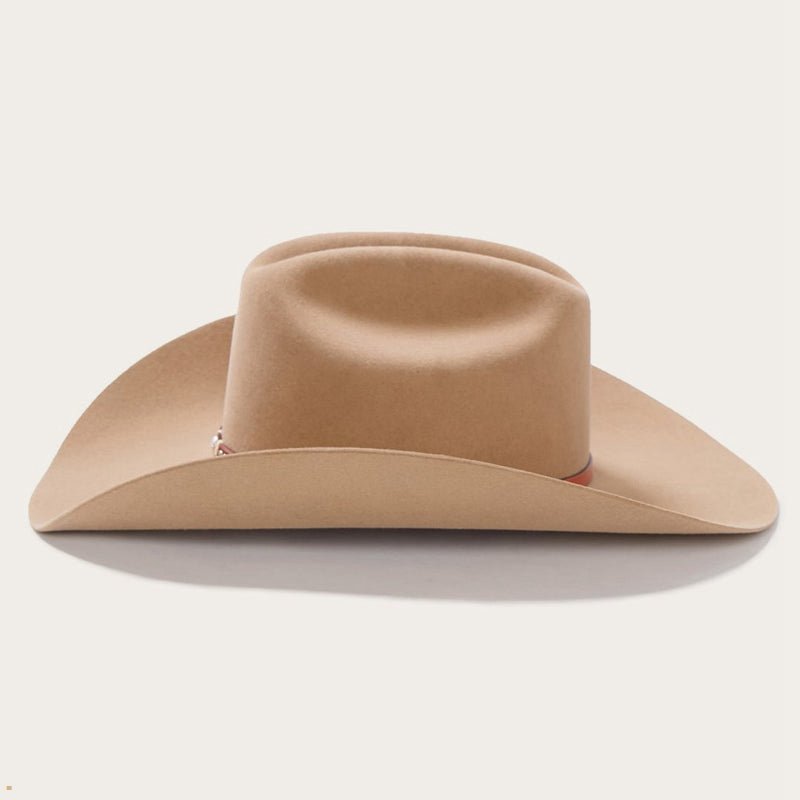 Brown Stetson Monterey 6x Men's Cowboy Hats | UK 74HXYCELZ