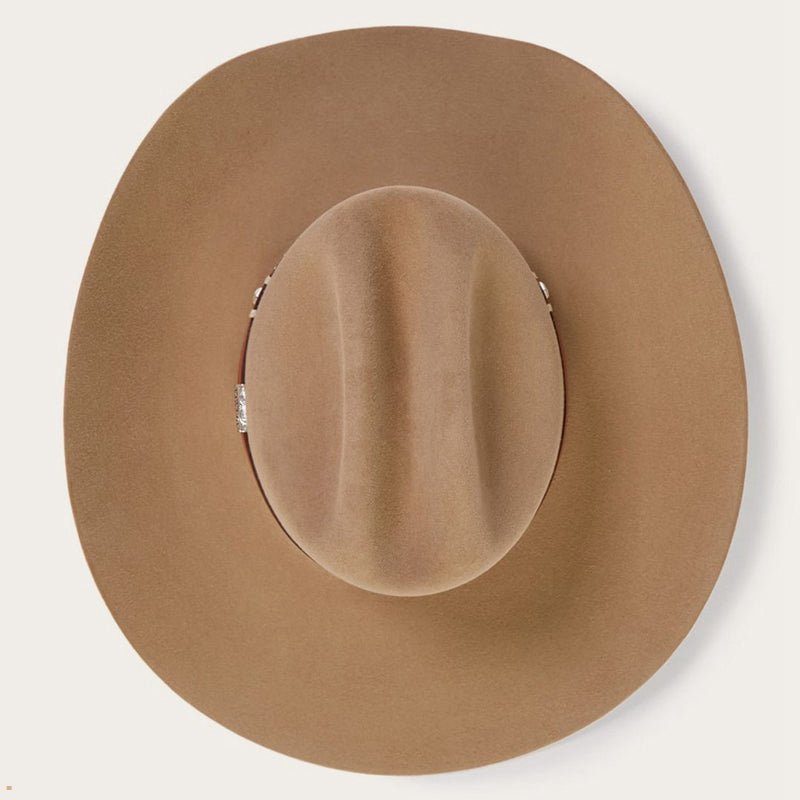 Brown Stetson Monterey 6x Men's Cowboy Hats | UK 74HXYCELZ