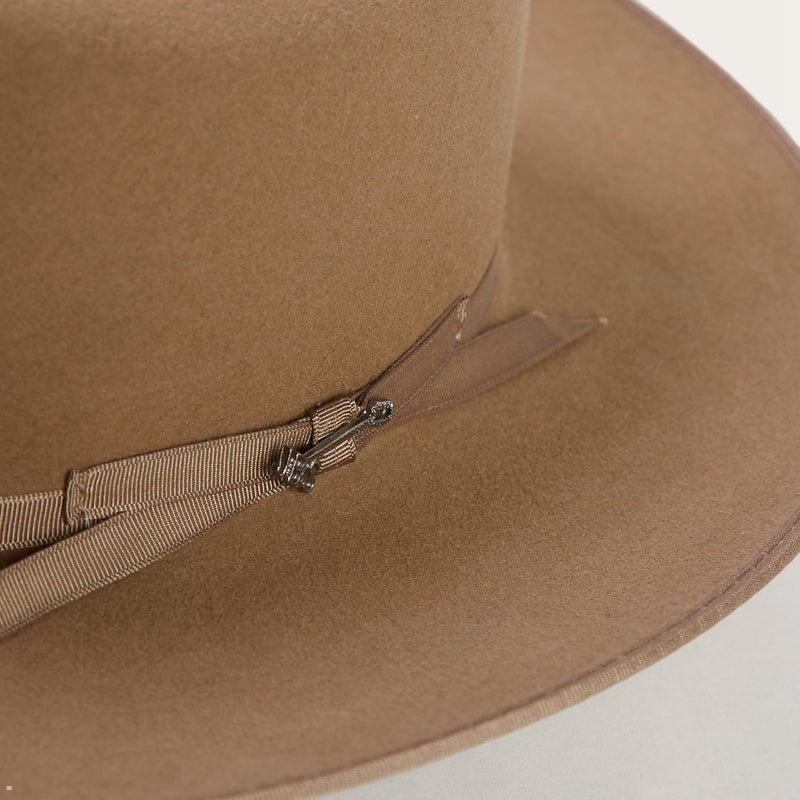 Brown Stetson Open Road 6x Cowboy Men's Fedoras | UK 31JFVRZOX