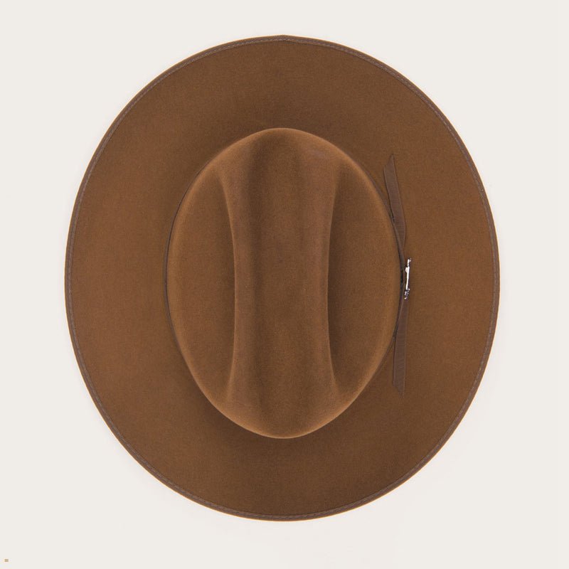 Brown Stetson Open Road Royal Deluxe Men's Western Hats | UK 50GNXJYWT