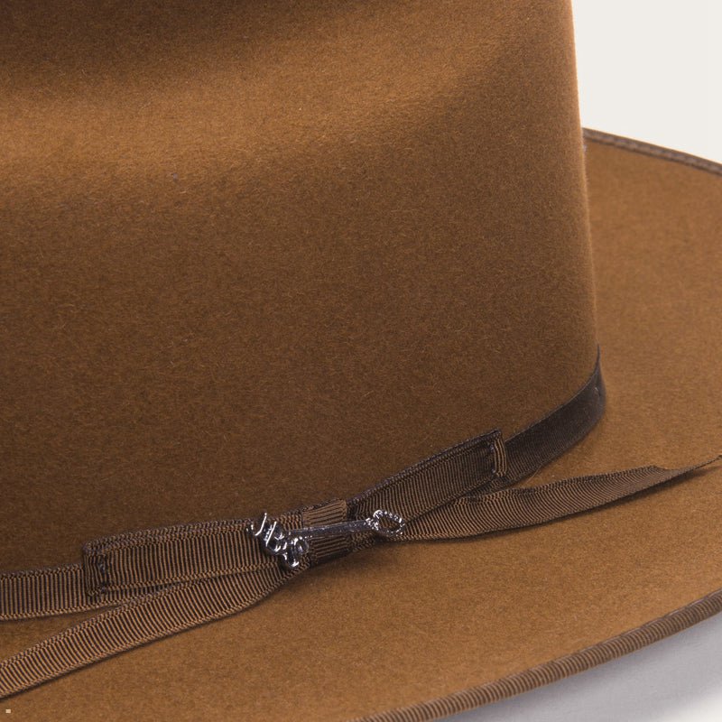 Brown Stetson Open Road Royal Deluxe Men's Western Hats | UK 50GNXJYWT