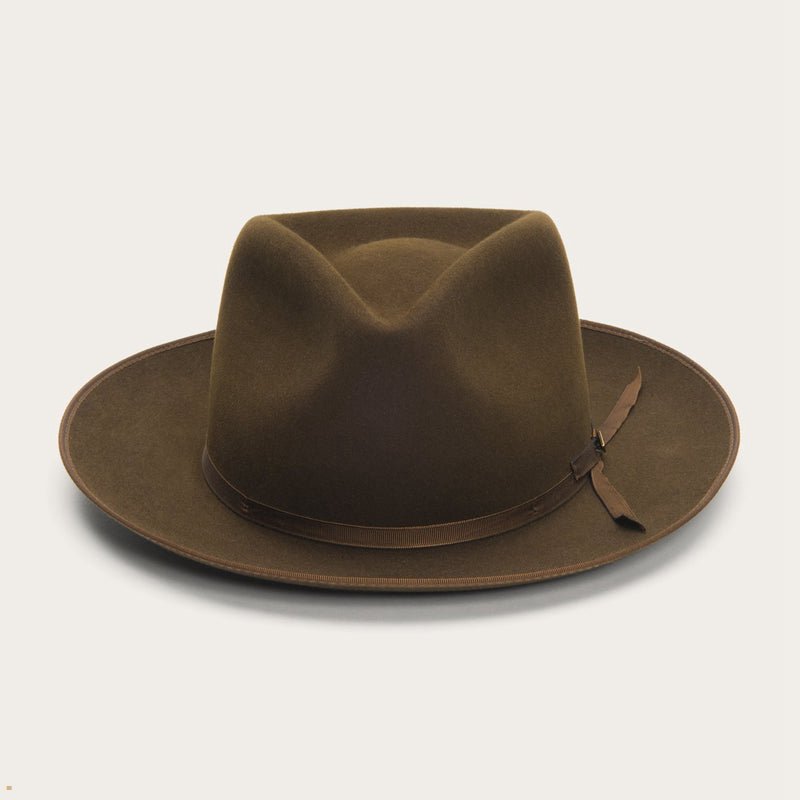 Brown Stetson Pure Stratoliner Men\'s Fedoras | UK 48OYCFPNJ