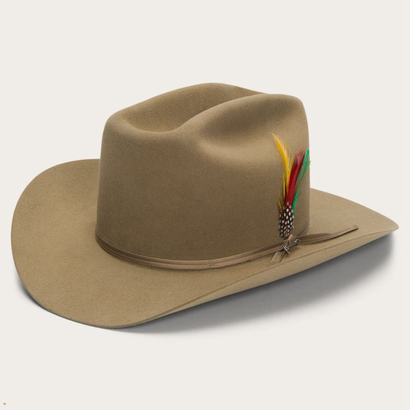 Brown Stetson Range 6x Men's Cowboy Hats | UK 64BCLPTFV