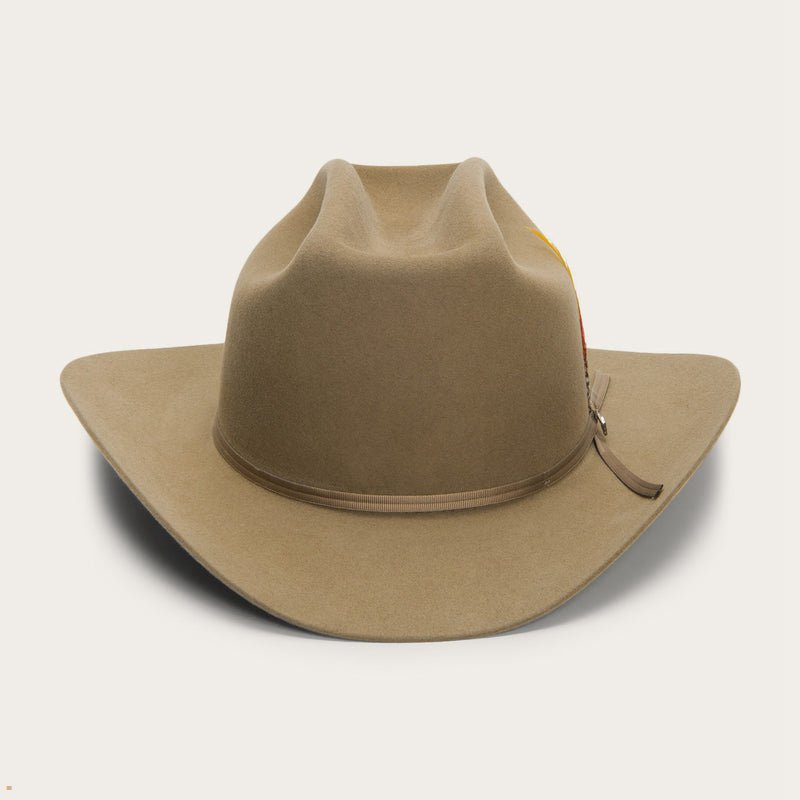 Brown Stetson Range 6x Men\'s Cowboy Hats | UK 64BCLPTFV