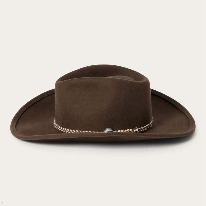 Brown Stetson Rawhide Men's Western Hats | UK 36GHUJSLQ