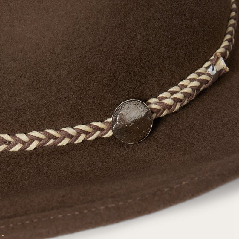 Brown Stetson Rawhide Men's Western Hats | UK 36GHUJSLQ