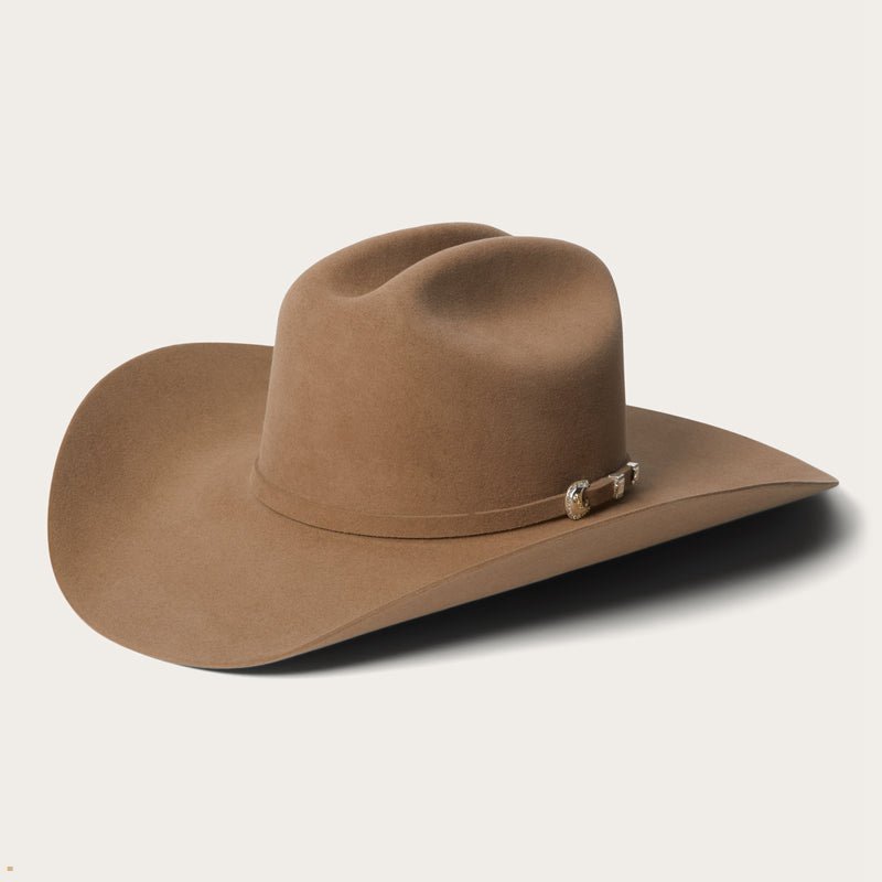 Brown Stetson Shasta 10x Premier Men's Cowboy Hats | UK 07NVSJTGW