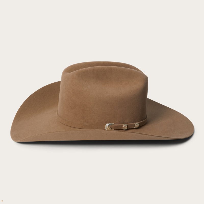 Brown Stetson Shasta 10x Premier Men's Cowboy Hats | UK 07NVSJTGW