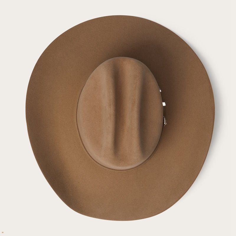 Brown Stetson Shasta 10x Premier Men's Cowboy Hats | UK 07NVSJTGW