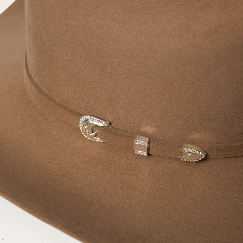 Brown Stetson Shasta 10x Premier Men's Cowboy Hats | UK 07NVSJTGW