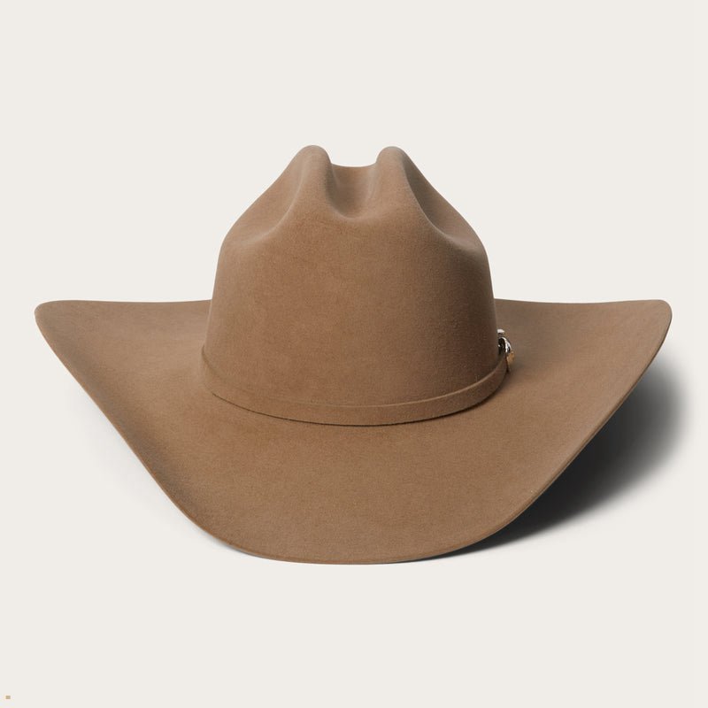 Brown Stetson Shasta 10x Premier Men\'s Cowboy Hats | UK 07NVSJTGW