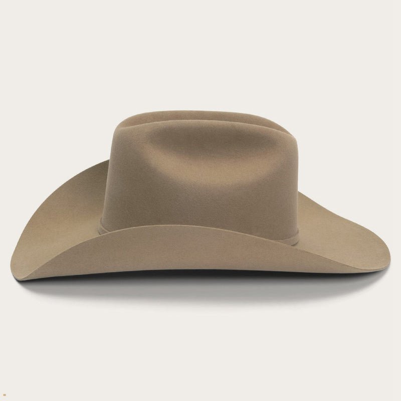 Brown Stetson Skyline 6x Men's Cowboy Hats | UK 25FBIPHGS