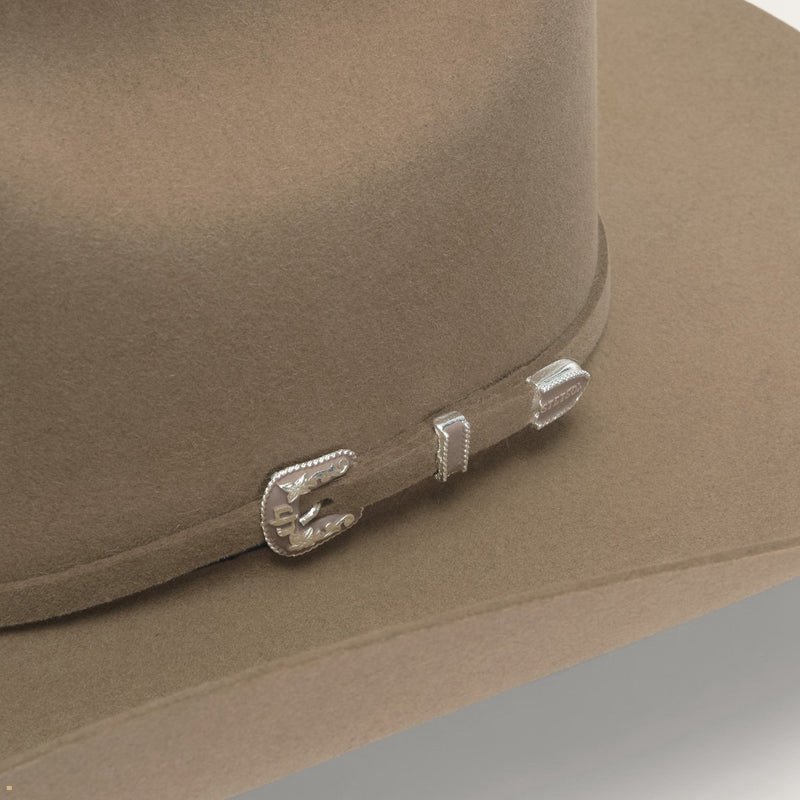 Brown Stetson Skyline 6x Men's Cowboy Hats | UK 25FBIPHGS