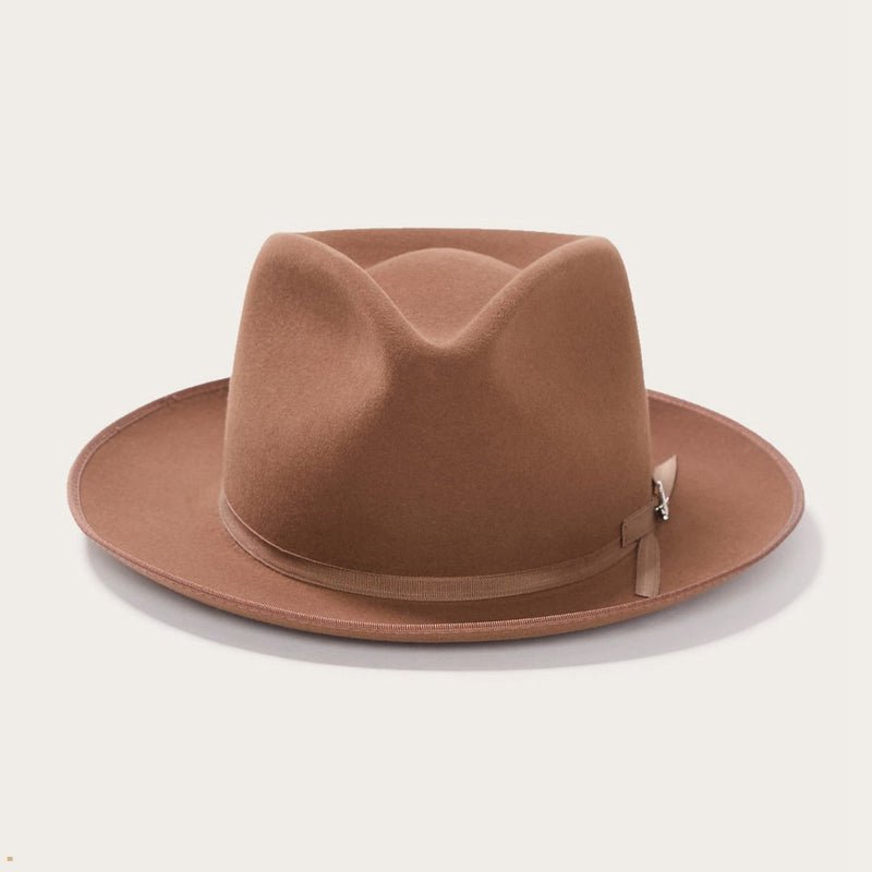 Brown Stetson Stratoliner Men\'s Fedoras | UK 03ZAQXVTH