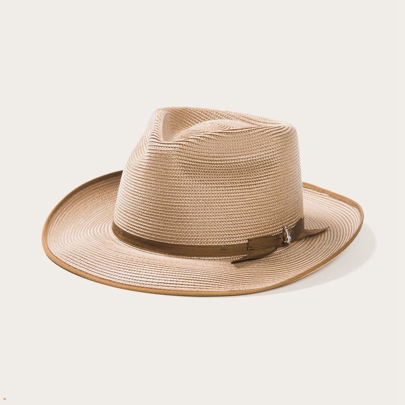 Brown Stetson Stratoliner Milan Men's Fedoras | UK 38MQPJSTX