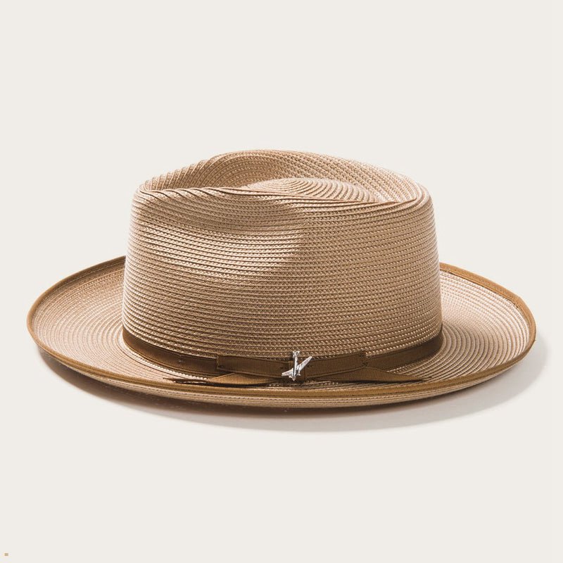 Brown Stetson Stratoliner Milan Men's Fedoras | UK 38MQPJSTX