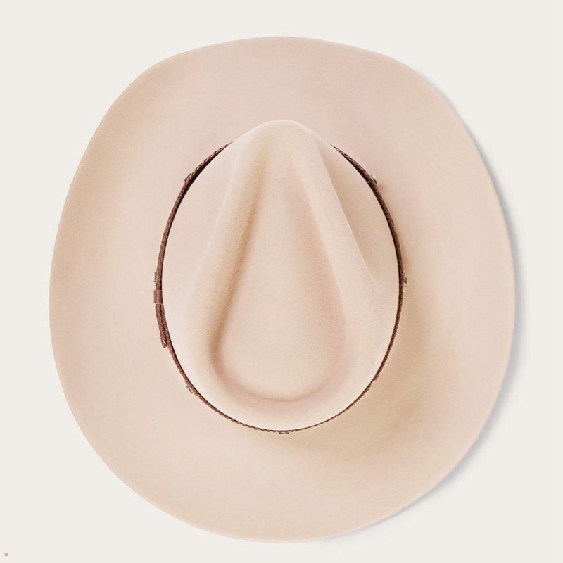 Brown Stetson Sunset Ride 4x Men's Cowboy Hats | UK 39ELCKWYQ