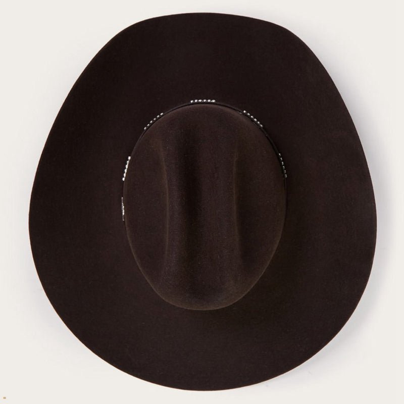 Chocolate Stetson 72 Llano 4x Men's Cowboy Hats | UK 92UEXIJRQ