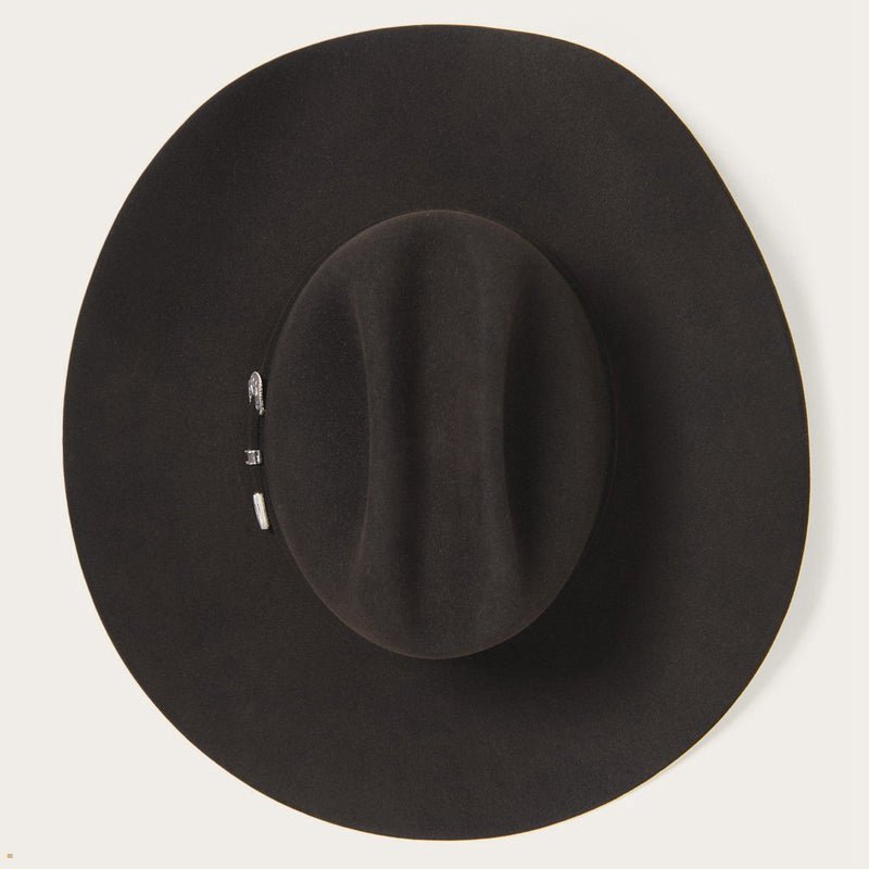 Chocolate Stetson Skyline 6x Men's Cowboy Hats | UK 16LBWTESO