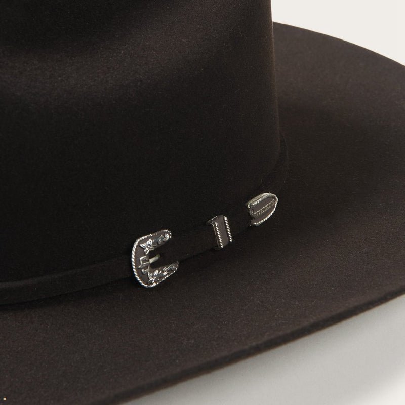 Chocolate Stetson Skyline 6x Men's Cowboy Hats | UK 16LBWTESO