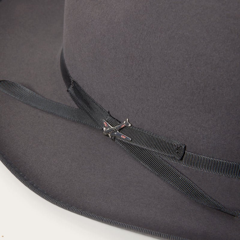 Dark Grey Stetson Stratoliner Men's Fedoras | UK 13NXIZDPJ