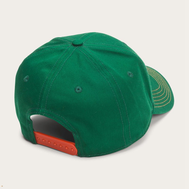 Green Stetson Bison Trucker Men's Caps | UK 57QXGECJN