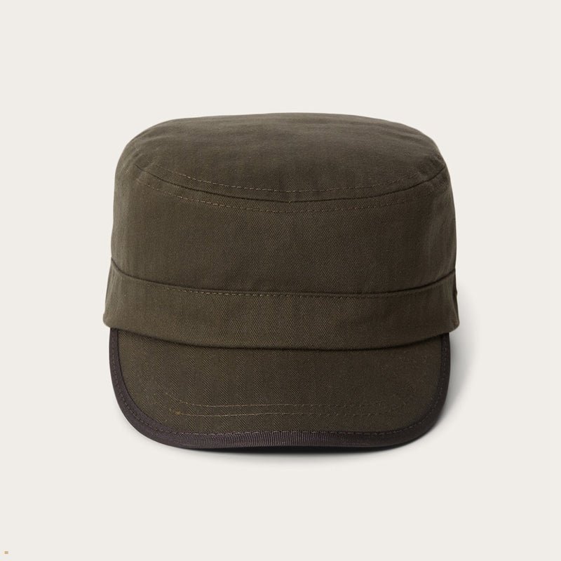 Green Stetson Herringbone Army Cap Women\'s Outdoor Hats | UK 34ZMCLKPH