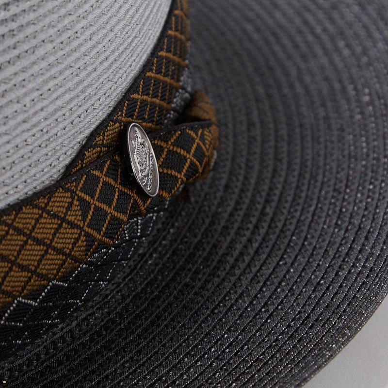 Grey Black Stetson Andover Milan Men's Fedoras | UK 02LVNMEFU