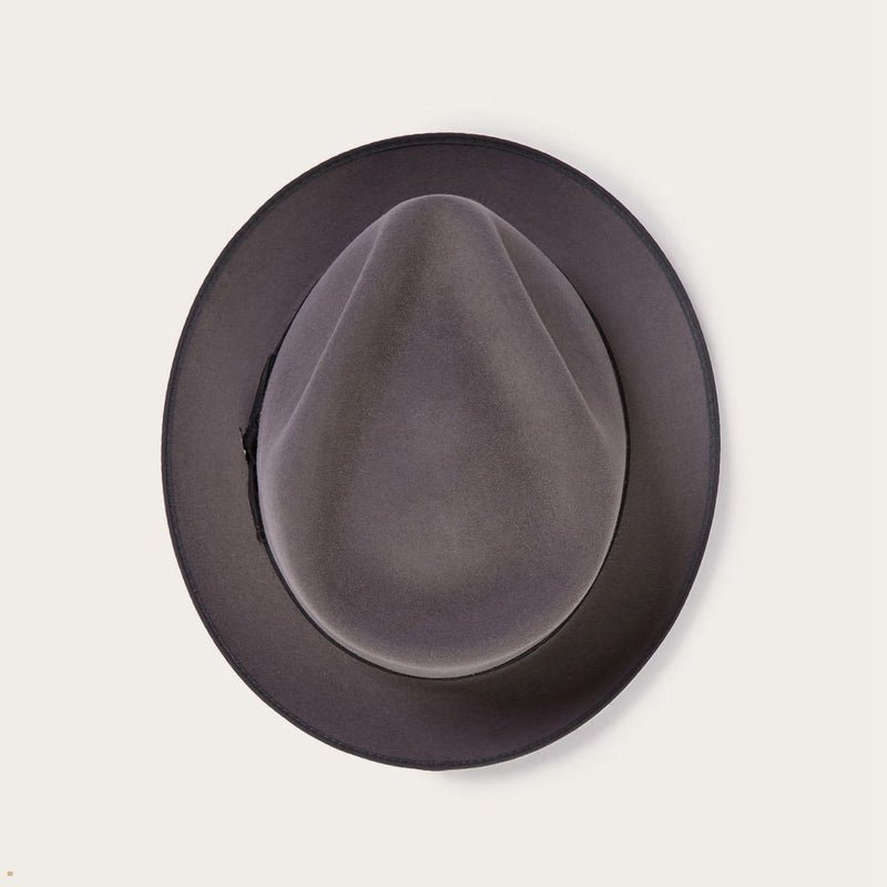 Grey Stetson Inwood Men's Fedoras | UK 23NHJIKMB