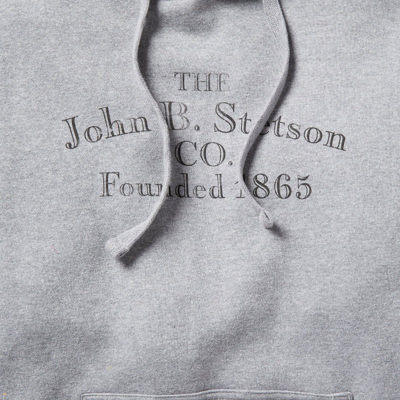 Grey Stetson John B. Co. Hooded Men's Sweatshirt | UK 84RTQYGZA