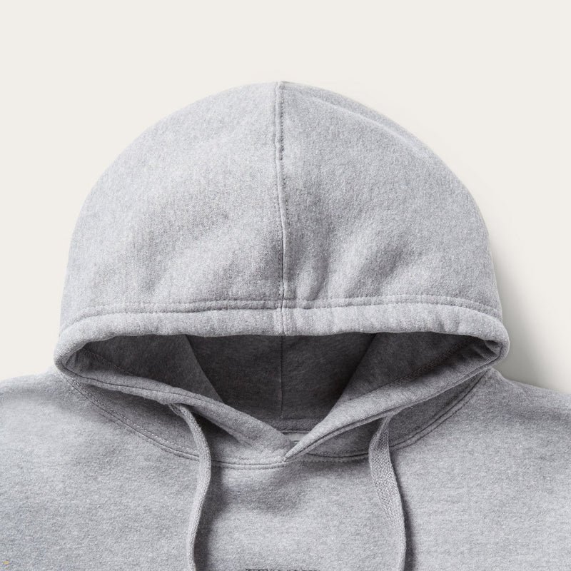 Grey Stetson John B. Co. Hooded Men's Sweatshirt | UK 84RTQYGZA