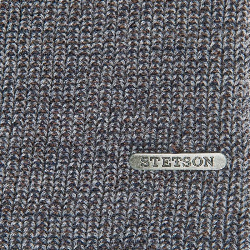 Grey Stetson Long Wool Men's Beanie | UK 85UMOHQPJ