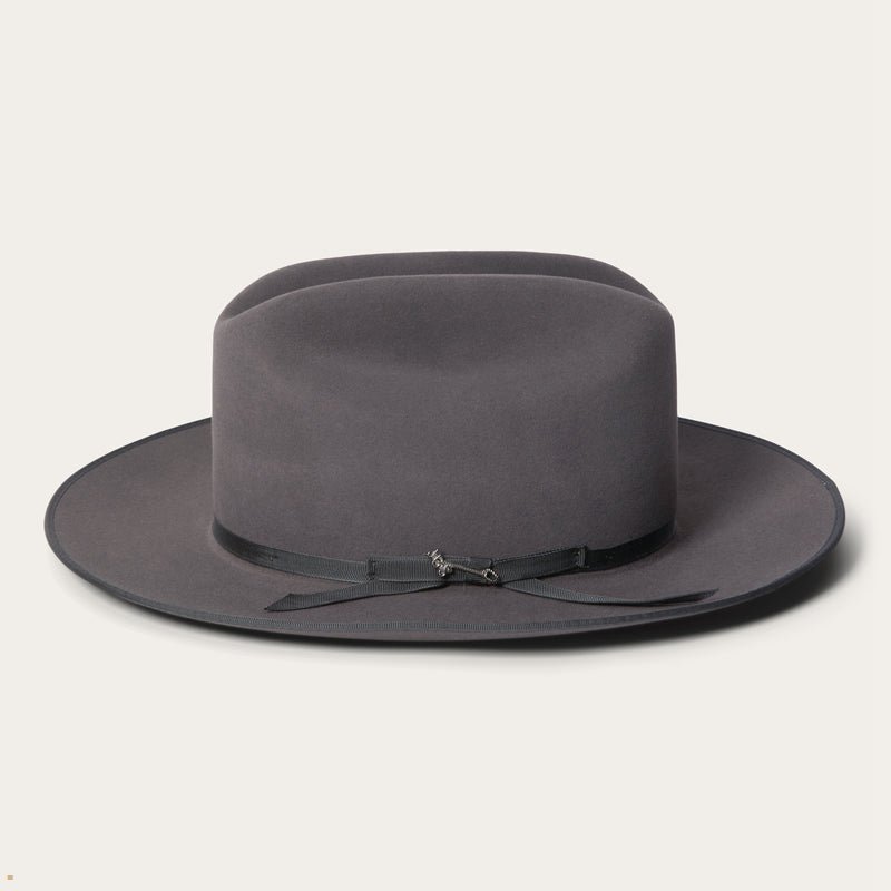 Grey Stetson Open Road 6x Cowboy Men's Fedoras | UK 73YBOKXID