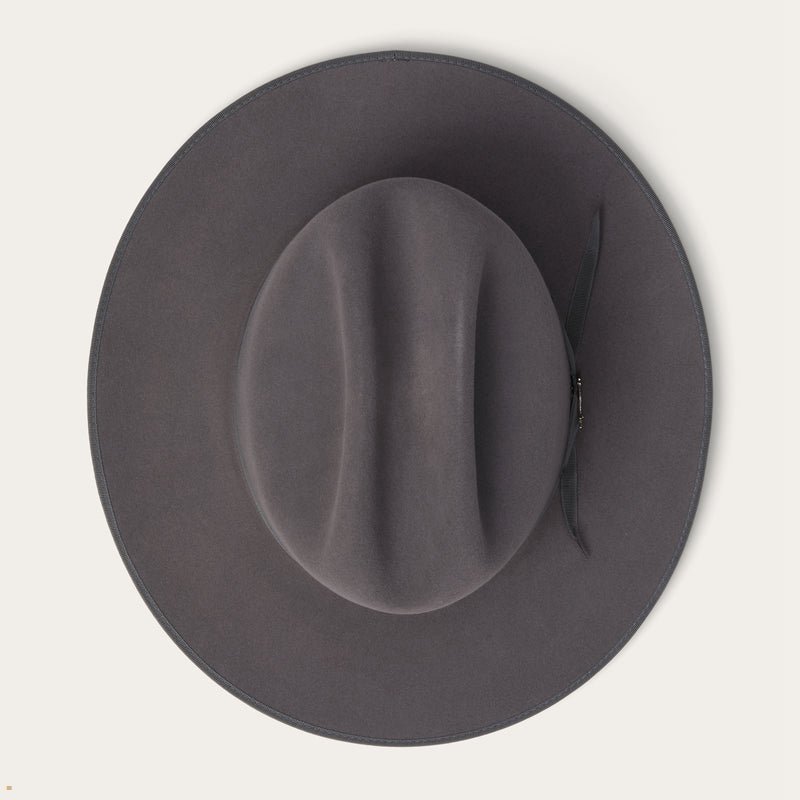 Grey Stetson Open Road 6x Cowboy Men's Fedoras | UK 73YBOKXID