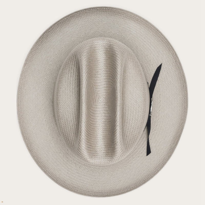 Grey Stetson Open Road Men's Straw Hats | UK 63OKBDGQC