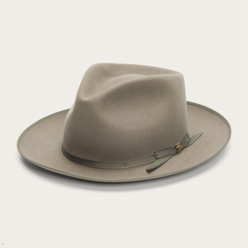 Grey Stetson Pure Stratoliner Men's Fedoras | UK 83TDRIHGM