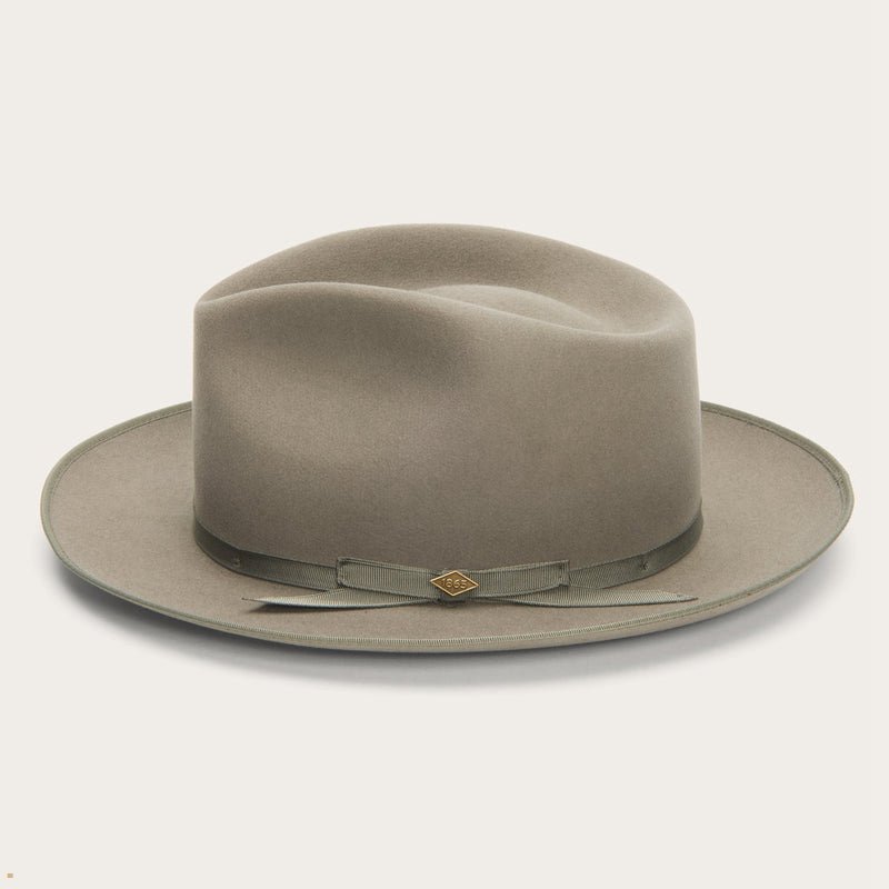 Grey Stetson Pure Stratoliner Men's Fedoras | UK 83TDRIHGM