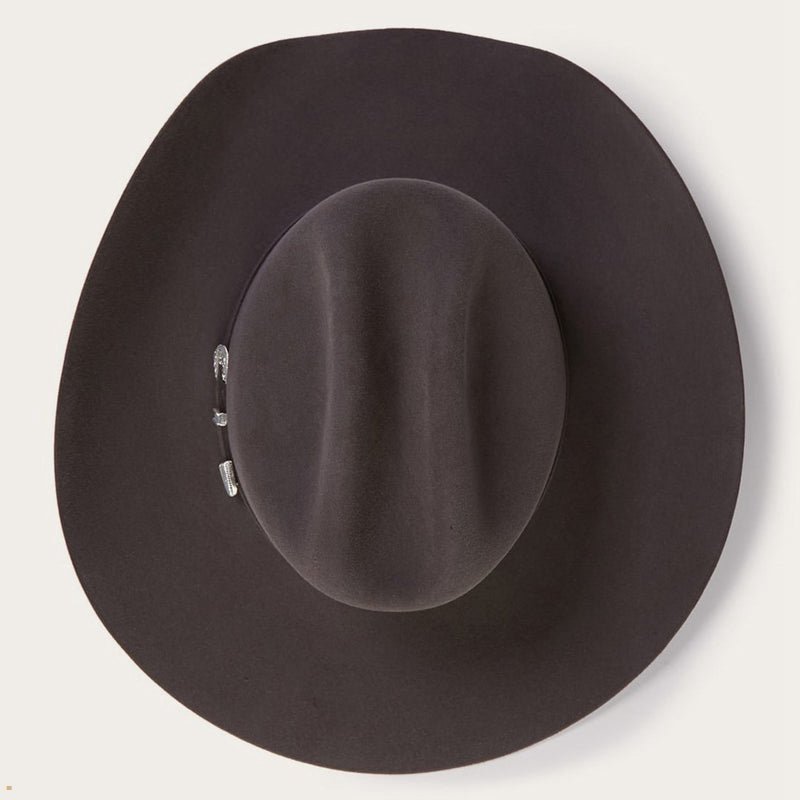 Grey Stetson Skyline 6x Men's Cowboy Hats | UK 21EZAOQUT