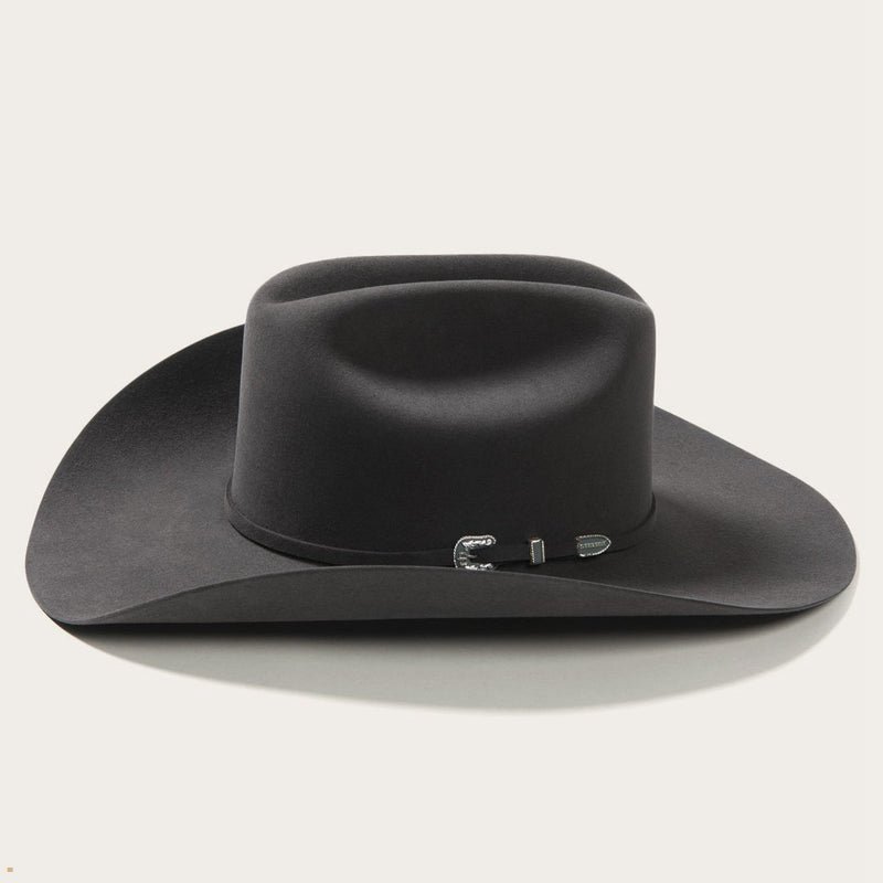 Grey Stetson Skyline 6x Men's Cowboy Hats | UK 80WDTAFYO