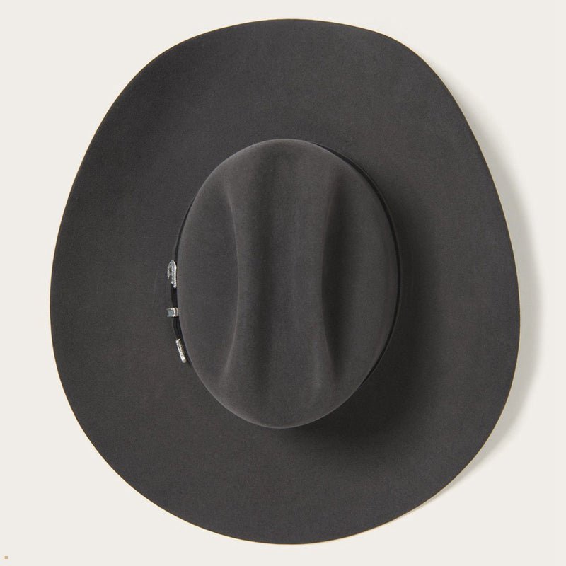 Grey Stetson Skyline 6x Men's Cowboy Hats | UK 80WDTAFYO