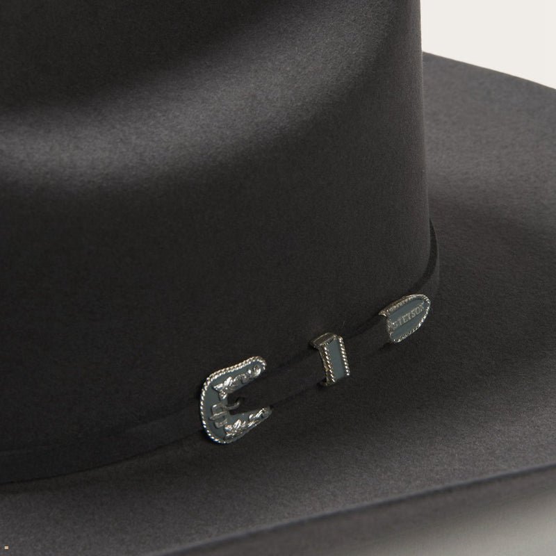 Grey Stetson Skyline 6x Men's Cowboy Hats | UK 80WDTAFYO