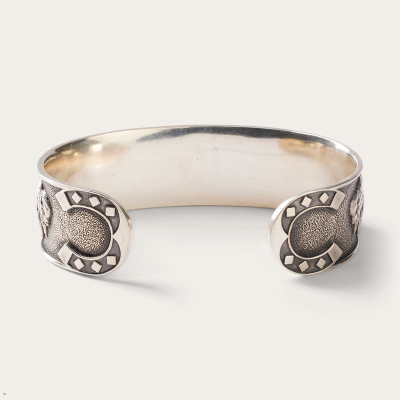 Grey Stetson Southwestern Cuff Women's Jewelry | UK 30LYDMQFG