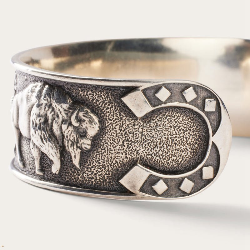 Grey Stetson Southwestern Cuff Women's Jewelry | UK 30LYDMQFG