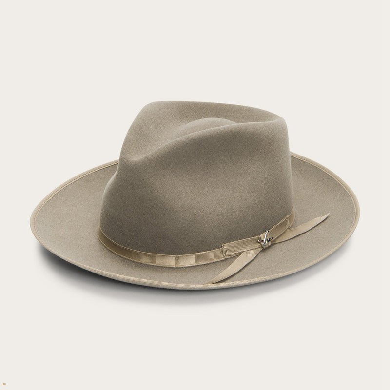 Grey Stetson Stratoliner Men's Fedoras | UK 02SFNZTKL