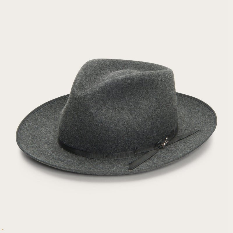 Grey Stetson The Ultralight Stratoliner Women's Fedoras | UK 86LUXCOMK