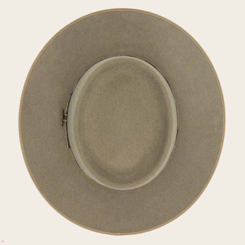 Grey Stetson Yancy Men's Outdoor Hats | UK 07EKPACXD