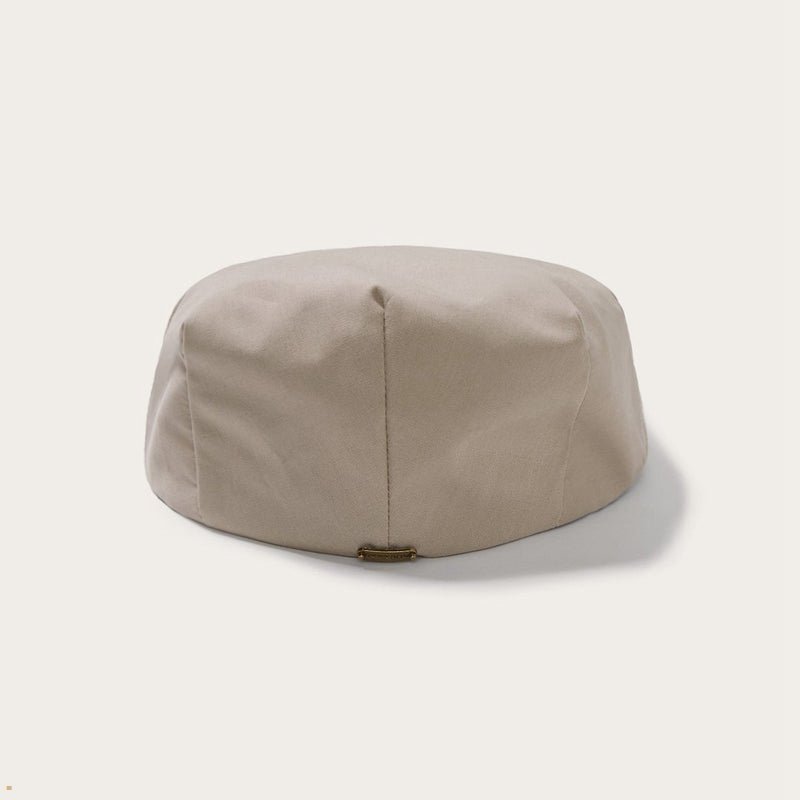 Khaki Stetson Cambridge All-Weather Ivy Men's Caps | UK 32SCXWDYV