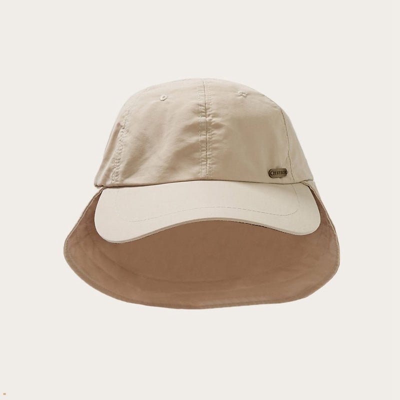 Khaki Stetson Runoff \'No Fly Zone\' Ball Cap Women\'s Outdoor Hats | UK 34QDZEIGT